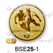 Érembetét labdarúgás foci BSE25-1 25mm arany, ezüst, bronz
