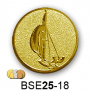 Érembetét vitorlázás BSE25-18 25mm arany, ezüst, bronz
