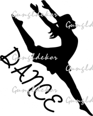 Dance Táncos 2 db plottervágott autós matrica applikáló fóliával