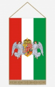 Magyar angyalos címeres asztali zászló