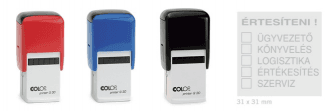 COLOP Q30 komplett bélyegző (gumival együtt) 30x30mm-es lenyomattal
