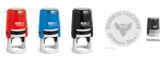 COLOP R30 komplett bélyegző (gumival együtt) 30mm átmérőjű lenyomattal