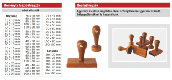 Négyzet alakú fabélyegző kicsi kézibélyegző