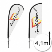 Flying banner 4,1 m magas Strandzászló