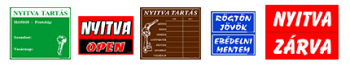 dekorwebshop - nyitvatartásos táblák matricák