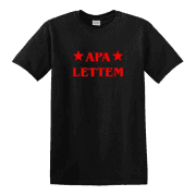 Apa lettem egyedi grafikás férfi póló
