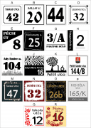 Egyedi házszámtáblák többféle anyagból