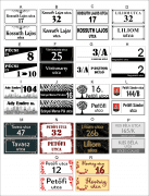 EGYEDI UTCANÉVTÁBLA TÖBBFÉLE ANYAGBÓL