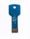 Kulcs alakú 8GB-os pendrive egyedi gravírozott szöveggel Kék