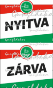 Magyar Falu Program kistelepülési üzletek nyitva zárva tábla