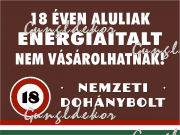 Nemzeti dohánybolt 18 éven aluliak energiaitalt nem vásárolhatnak