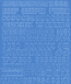 1 cm-es öntapadós betűk, kék színben