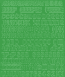 1 cm-es öntapadós betűk, zöld színben