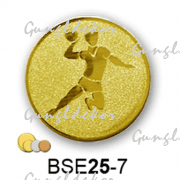 Érembetét kézilabda férfi BSE25-7 25mm arany, ezüst, bronz