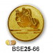 Érembetét ló lovas ugratás BSE25-66 25mm arany, ezüst, bronz