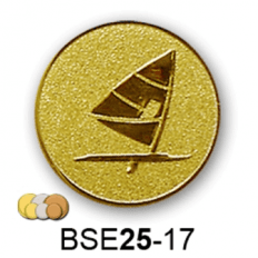 Érembetét szörf BSE25-17 25mm arany, ezüst, bronz