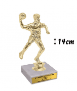 Figura kézilabda márványtalppal gravírtáblával 14cm FSE-63