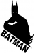 Batman sziluett 2 db plottervágott autós matrica applikáló fóliával