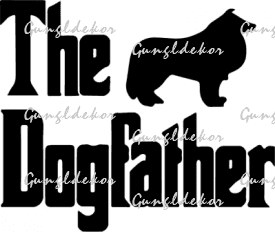 The dogfather kutyusos 2db plottervágott autós matrica applikáló fóliával