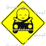 Baby on board autóban matrica