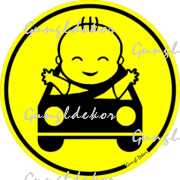 Baby on board autóban körmatrica