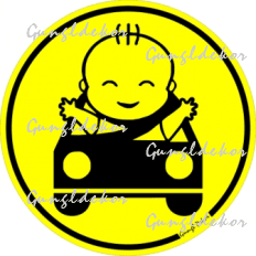 Baby on board autóban körmatrica