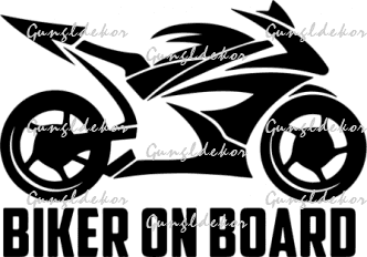 Biker On Board Motoros 2 Db Plottervagott Autos Matrica Applikalo Foliaval Autos Matricak Vagott Ontapados Folia Dekoracio Dekorwebshop Hu