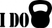 I do kettlebell (Kettlebelles vagyok) 2 db plottervágott autós matrica applikáló fóliával
