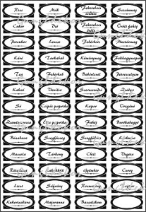 Fűszeres Fűszerek cimke matrica - Egyéb matricák táblák | dekorwebshop.hu