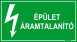 Épület áramtalanító tábla matrica