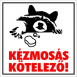 Kézmosás kötelező! Figurás kismatrica mágnes