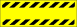 Sárga fekete csíkozás tábla matrica, sárga alapon fekete csíkok a két szélén