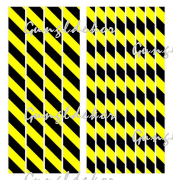 Veszélyt jelző öntapadós csík sárga-fekete vagy fehér-piros sávos kivitelben