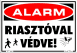 Alarm - Riasztóval védve piktogram tábla matrica