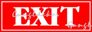 Exit (kijárat) felirat tábla matrica
