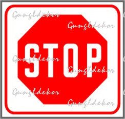 Stop matrica tábla