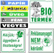 Környezetvédelmi csomag 1 matrica szett (kis matricák)