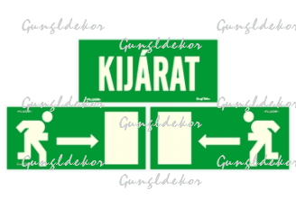 Menekülési csomag 1 fluor utánvilágító matrica szett